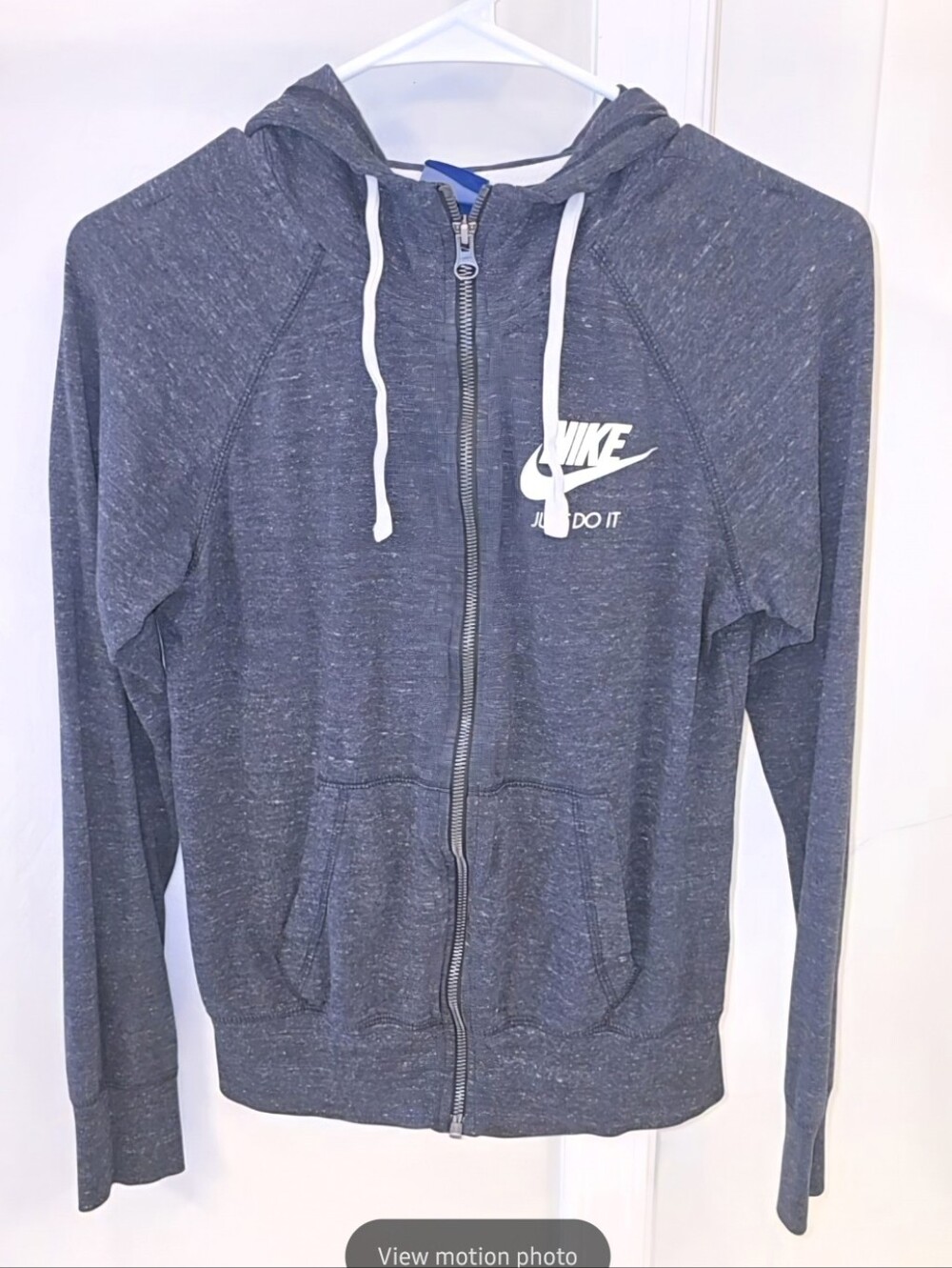 Nike Light Gray Lightweight Full-Zip Hoodie Jacket Size: XS